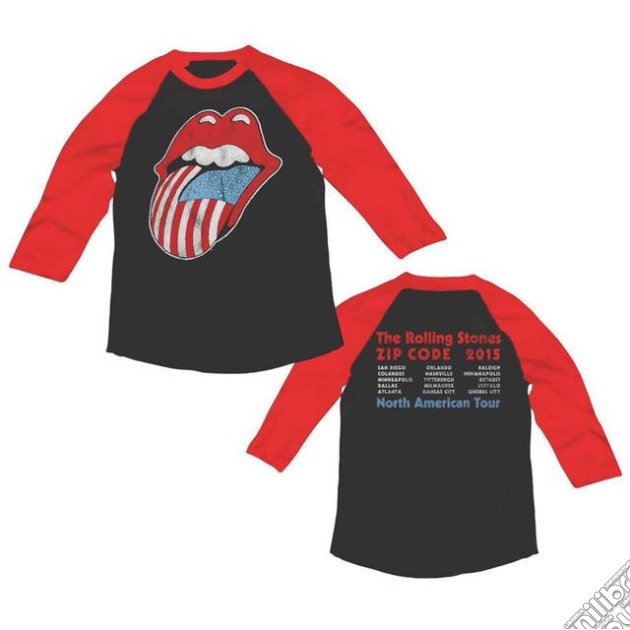 Rolling Stones (The) - Zc15 Usa Tongue Tour Raglan (Felpa Unisex Tg. S) gioco
