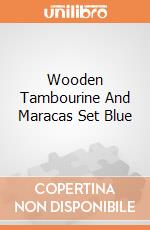 Wooden Tambourine And Maracas Set Blue gioco