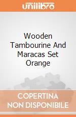 Wooden Tambourine And Maracas Set Orange gioco