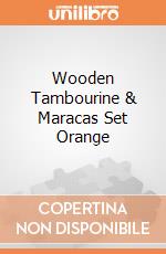 Wooden Tambourine & Maracas Set Orange gioco di Bontempi