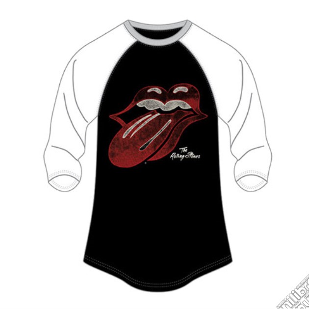 Rolling Stones (The) - Ladies Raglan Tee: Retro Tongue (12) gioco