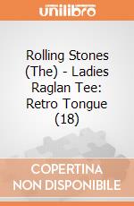 Rolling Stones (The) - Ladies Raglan Tee: Retro Tongue (18) gioco