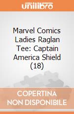 Marvel Comics Ladies Raglan Tee: Captain America Shield (18) gioco