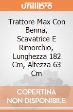 Trattore Max Con Benna, Scavatrice E Rimorchio, Lunghezza 182 Cm, Altezza 63 Cm gioco