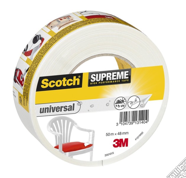 3M Post-it Scotch - Supreme High Performance Universal Ultra Resistant Bianco 48mmx50m gioco di 3M