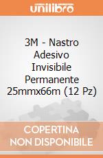3M - Nastro Adesivo Invisibile Permanente 25mmx66m (12 Pz) gioco di 3M