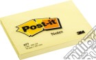 3M: Post-it - 100 Foglietti Post-it Colore Giallo Canary 76x102mm (12 pz) giochi