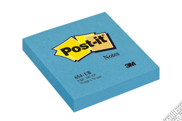 3M Post-it - 100 Foglietti Post-it Colore Blu Ultra 76x76mm gioco di 3M