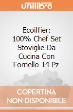 Ecoiffier: 100% Chef Set Stoviglie Da Cucina Con Fornello 14 Pz giochi