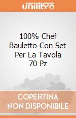 100% Chef Bauletto Con Set Per La Tavola 70 Pz giochi