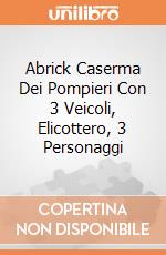 Abrick Caserma Dei Pompieri Con 3 Veicoli, Elicottero, 3 Personaggi giochi