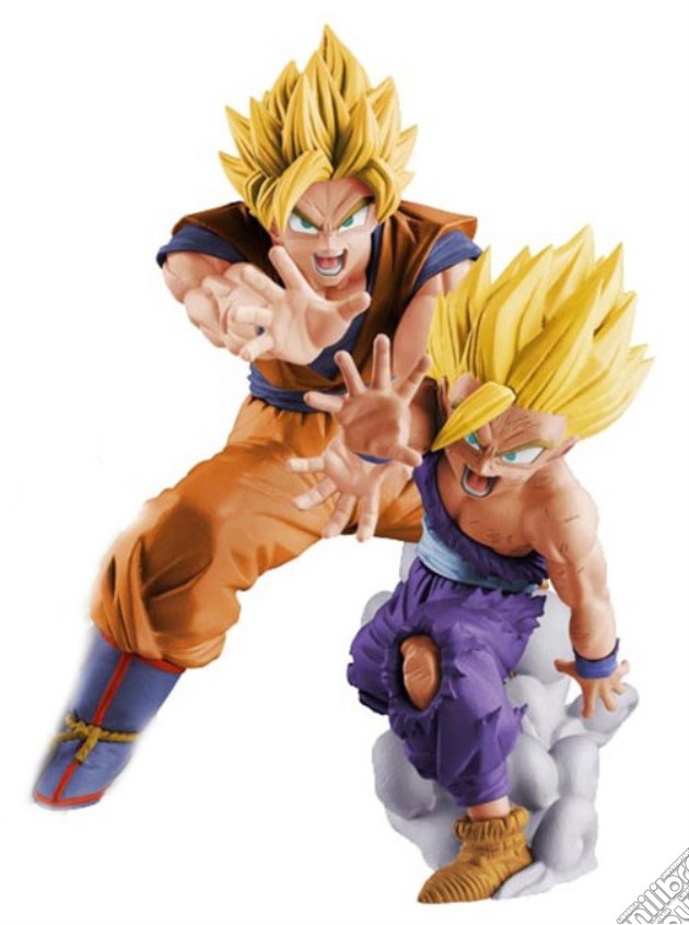 Figure DragonBall Z Goku e Gohan gioco di FIGU