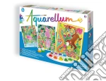 Sentosphere: 6150 - Aquarellum Gm - Drei Ausmalfertige Bilder Mit Eingefassten Farbzonen giochi