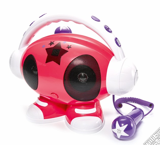 BB Karaoke Robot Rosa/Bianco gioco di HIFI