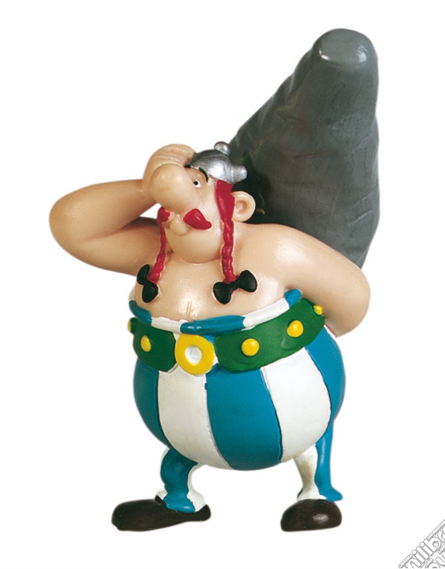 Asterix - Figura Obelix Con Menir gioco di Plastoy