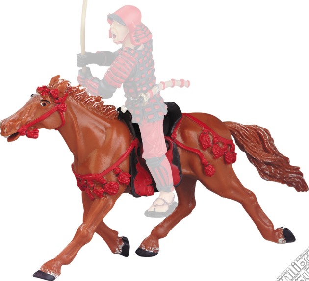 Plastoy 65708 - Samurai: Le Cheval Fauve Harnachement Rouge gioco di Plastoy