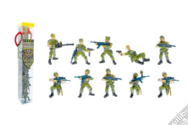 Plastoy: Commando Operazione Giungla - Tubo 10 Figure gioco di Plastoy