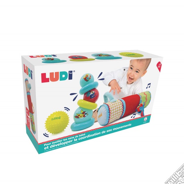 Ludi 30002 - Set Sensoriale - Tubo E Anelli Impilabili gioco di Ludi