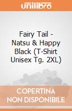 Fairy Tail - Natsu & Happy Black (T-Shirt Unisex Tg. 2XL) gioco