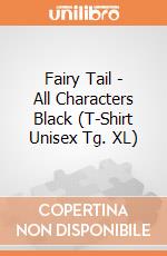 Fairy Tail - All Characters Black (T-Shirt Unisex Tg. XL) gioco