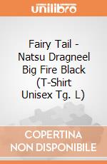 Fairy Tail - Natsu Dragneel Big Fire Black (T-Shirt Unisex Tg. L) gioco