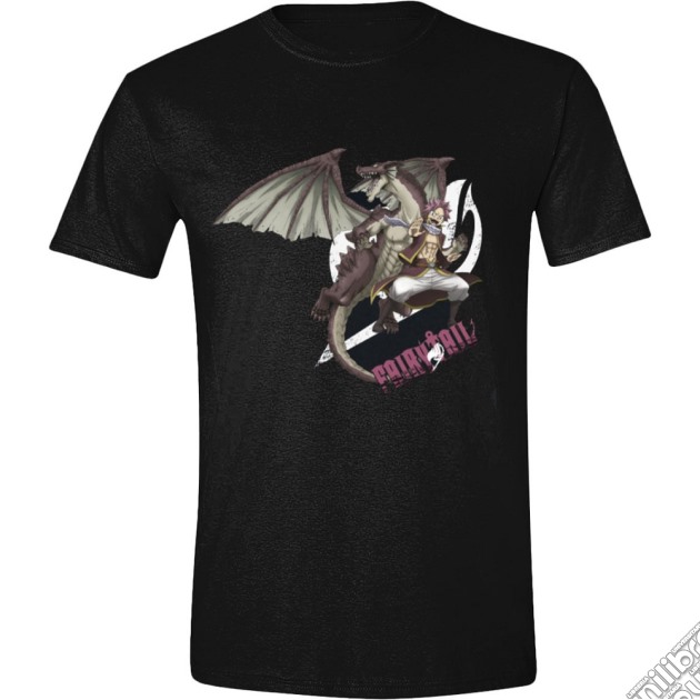 Fairy Tail - Natsu Dragneel Logo Black (T-Shirt Unisex Tg. S) gioco