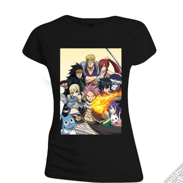 Fairy Tail - All Characters Black (T-Shirt Donna Tg. S) gioco