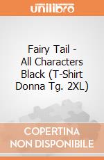 Fairy Tail - All Characters Black (T-Shirt Donna Tg. 2XL) gioco