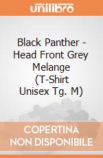 Black Panther - Head Front Grey Melange (T-Shirt Unisex Tg. M) gioco