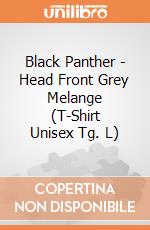 Black Panther - Head Front Grey Melange (T-Shirt Unisex Tg. L) gioco