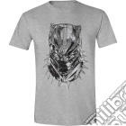 Black Panther - Head Front Grey Melange (T-Shirt Unisex Tg. XL) giochi