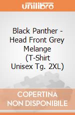 Black Panther - Head Front Grey Melange (T-Shirt Unisex Tg. 2XL) gioco