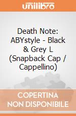 Death Note: ABYstyle - Black & Grey L (Snapback Cap / Cappellino) gioco di ABY Style