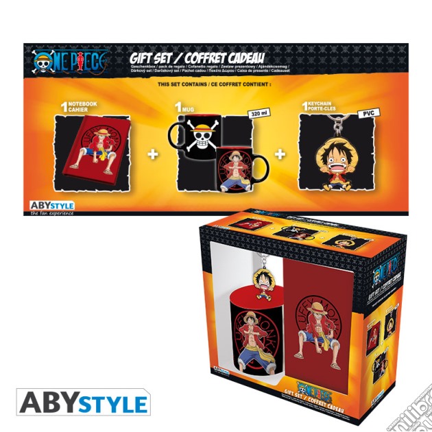 One Piece - Luffy (Set Quaderno+Portachiavi+Tazza) gioco di ABY Style