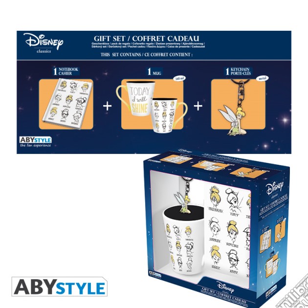 Disney - Tinker Bell (Set Quaderno+Portachiavi+Tazza) gioco di ABY Style