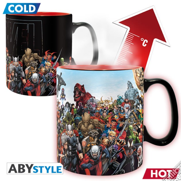 Marvel: ABYstyle - Marvel Heroes (Mug Heat Change 460 ml / Tazza Termosensibile) gioco di ABY Style