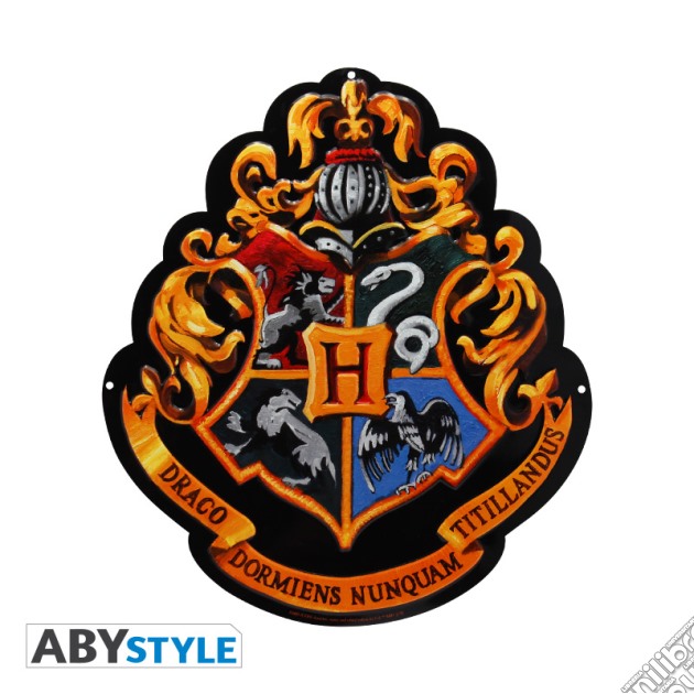 Harry Potter: ABYstyle - Hogwarts (Metal Plate 28X38 Cm / Targa Metallica) gioco di ABY Style