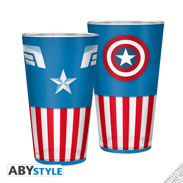 Marvel: Captain America Large Glass 400Ml (Bicchiere) gioco