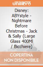 Disney: ABYstyle - Nightmare Before Christmas - Jack & Sally (Large Glass 400Ml   / Bicchiere) giochi