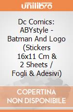 Dc Comics: ABYstyle - Batman And Logo (Stickers 16x11 Cm & 2 Sheets / Fogli & Adesivi) gioco