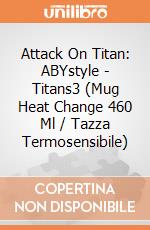 Attack On Titan: ABYstyle - Titans3 (Mug Heat Change 460 Ml / Tazza Termosensibile) giochi