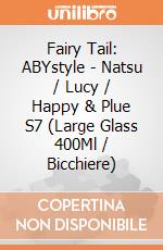 Fairy Tail: ABYstyle - Natsu / Lucy / Happy & Plue S7 (Large Glass 400Ml / Bicchiere) giochi