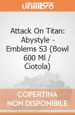Attack On Titan: Abystyle - Emblems S3 (Bowl 600 Ml / Ciotola) giochi