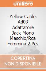 Yellow Cable: Ad03 Adattatore Jack Mono Maschio/Rca Femmina 2 Pcs giochi