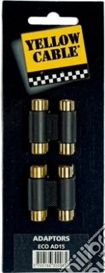 Yellow Cable: Ad15 Adattatore 2X Rca/2X Rca Femmina 2 Pcs giochi
