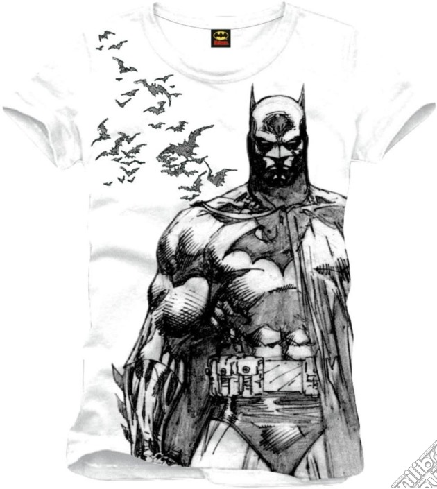 Batman - Bat Fly White (T-Shirt Uomo S) gioco di TimeCity