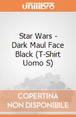 Star Wars - Dark Maul Face Black (T-Shirt Uomo S) gioco di TimeCity