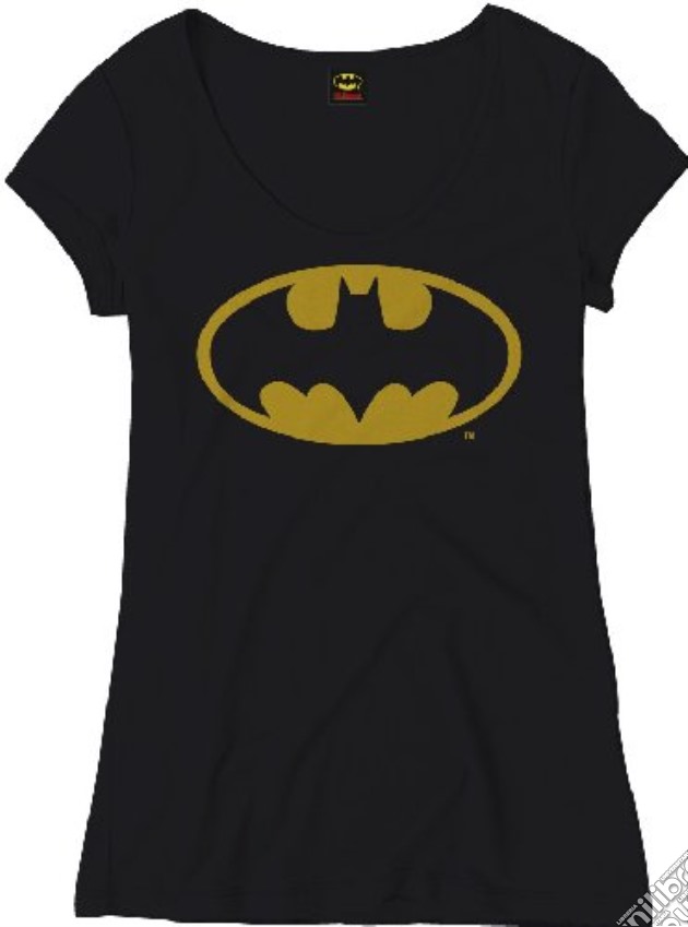 Batman - Flock Logo Girls Black (T-Shirt Donna S) gioco di TimeCity