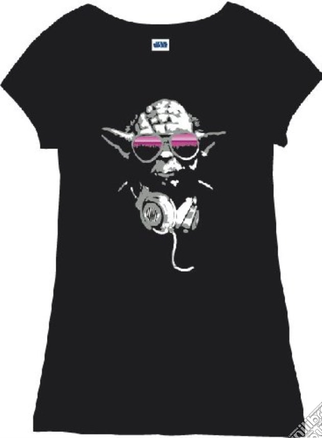 Star Wars - Cool Yoda Girls Black (T-Shirt Donna S) gioco di TimeCity