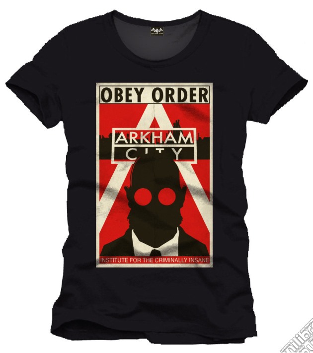 Arkham City - Obey Criminal (T-Shirt Uomo M) gioco di TimeCity